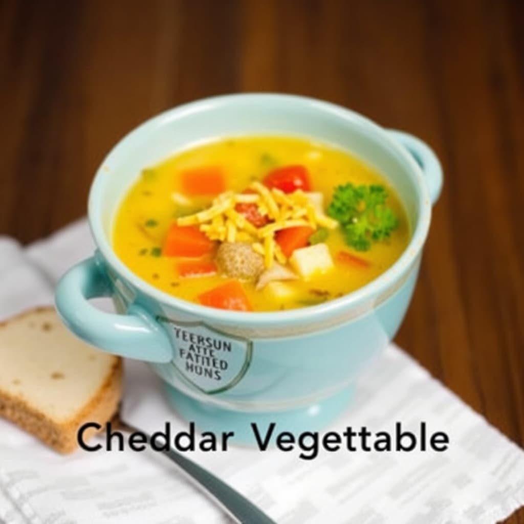 Cheddar grønnsakssuppe