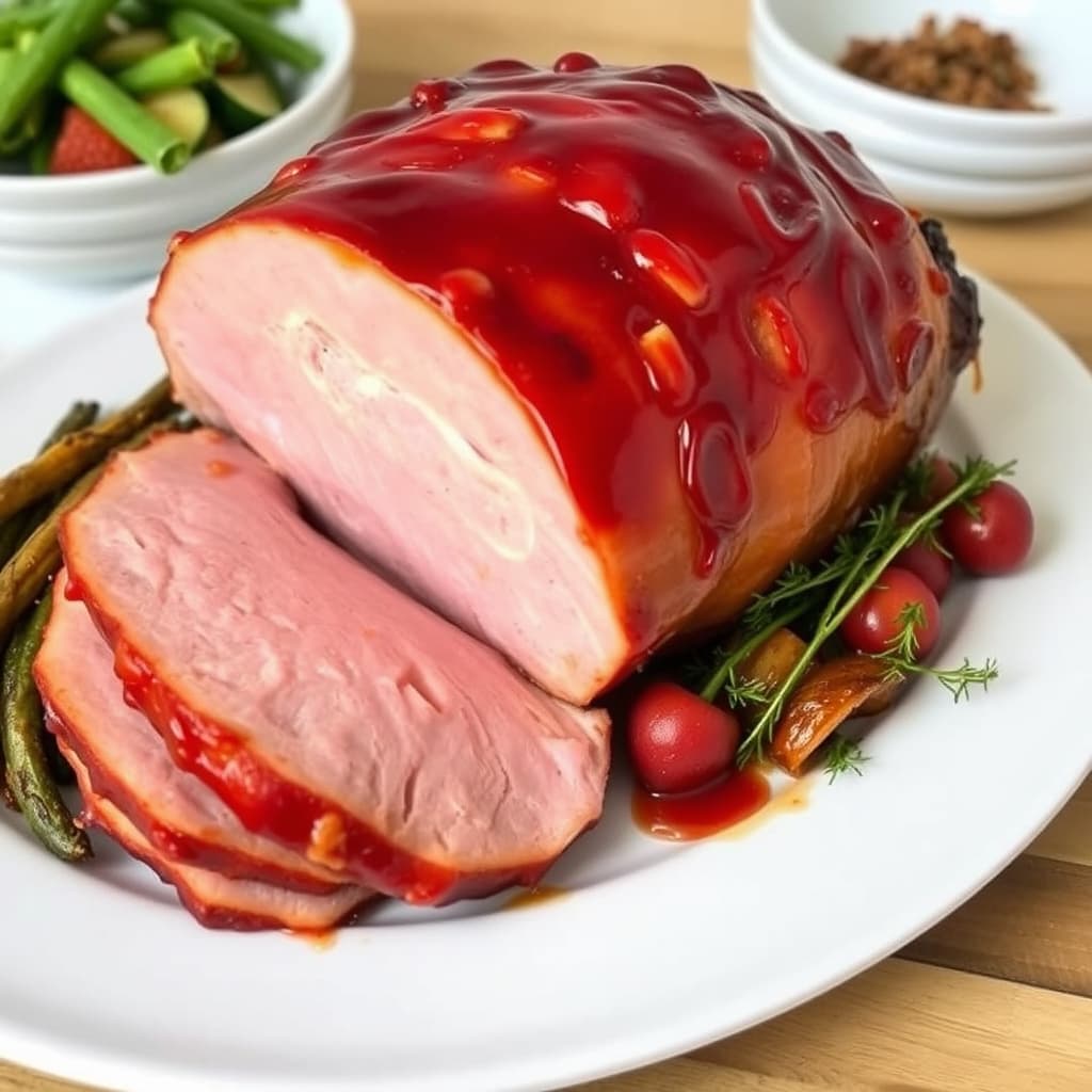 Glassert stekt skinke