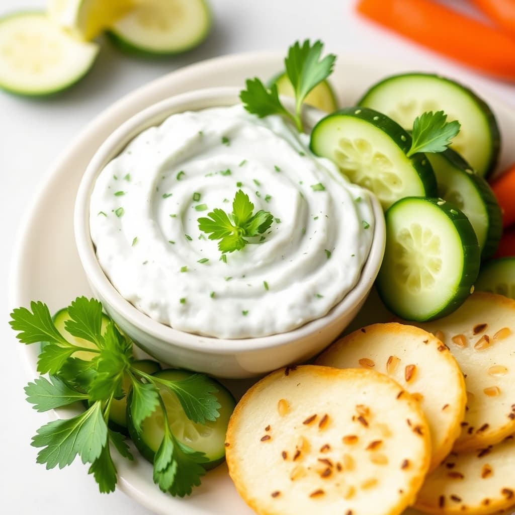 Agurkyoghurt-dip