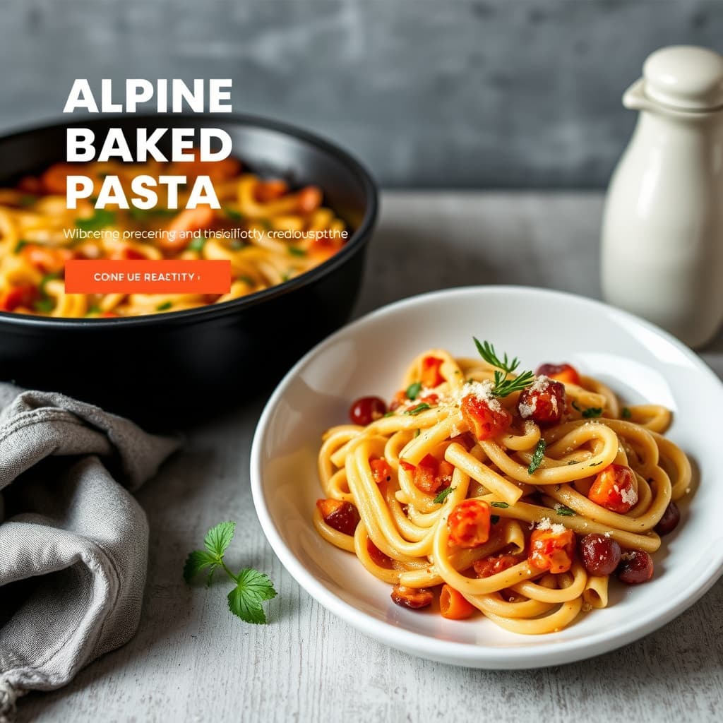 Alpinsk bakt pasta