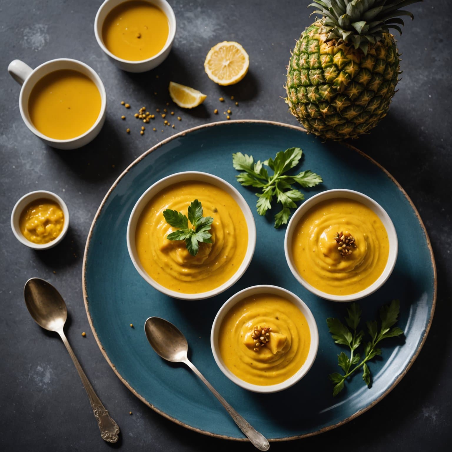 Ananas- og sennepssaus