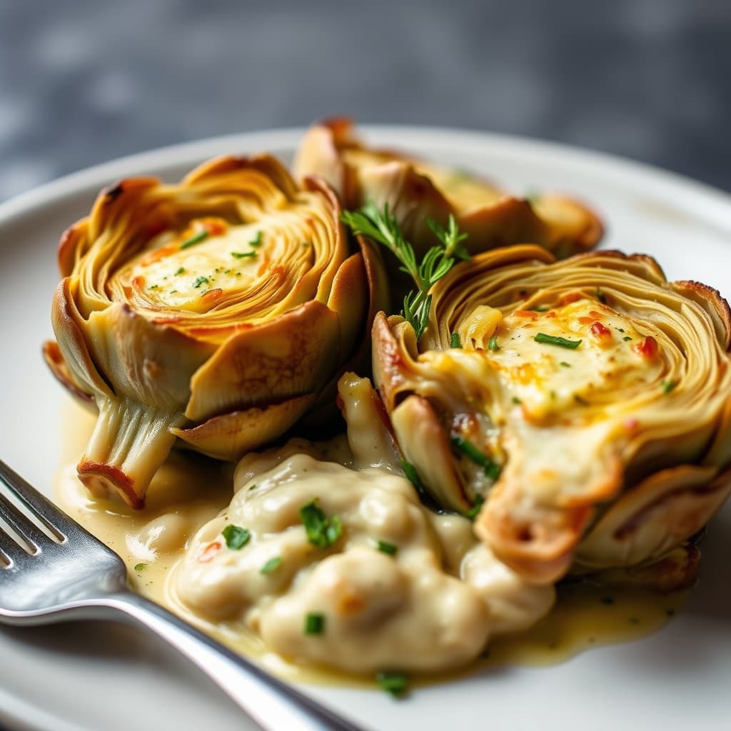 Artisjokker gratinert