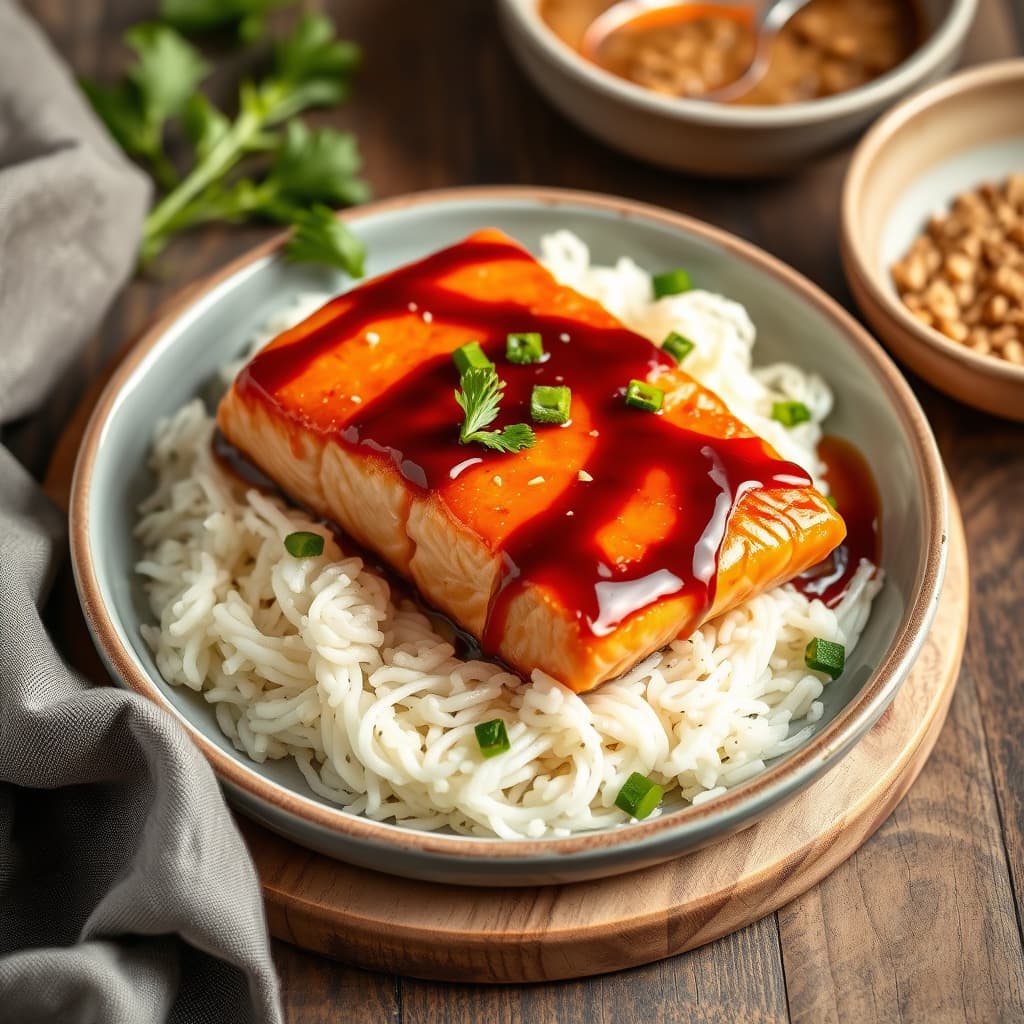 Asiatisk glasert laks