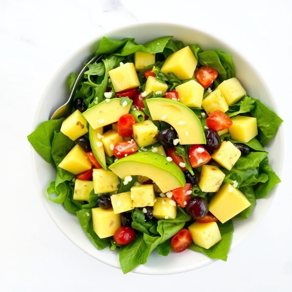 Avokado- og ananassalat