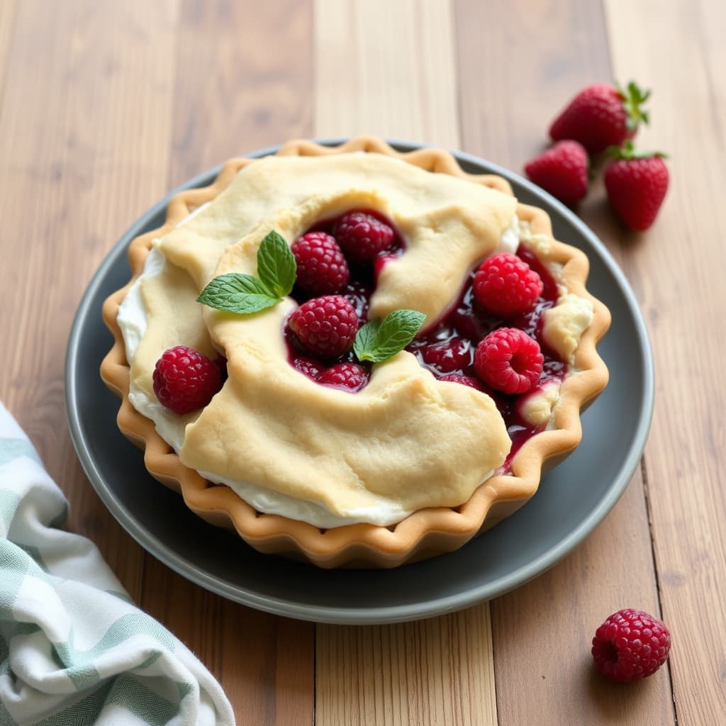 Bærkake med fruktfyll