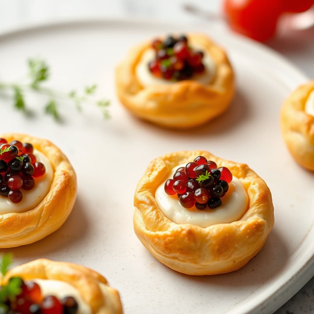 Bakevarer med kaviar