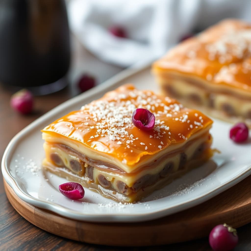 Baklava med rosenvann