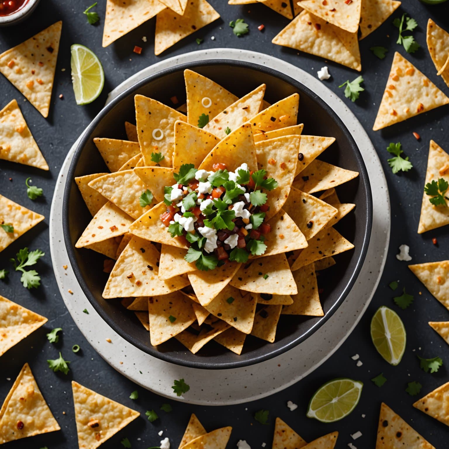 bakte tortilla-chips