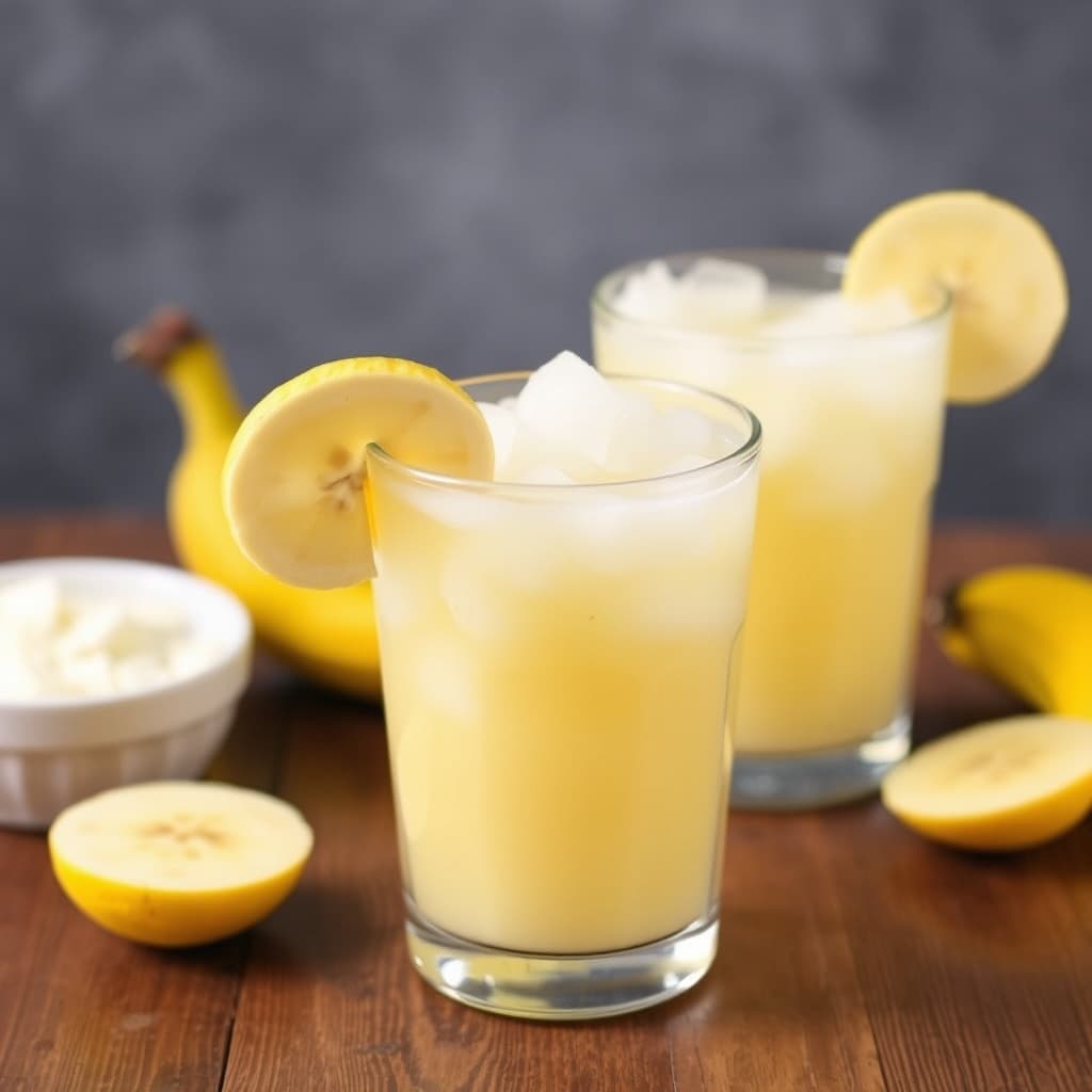 Banan- og slush-punsj