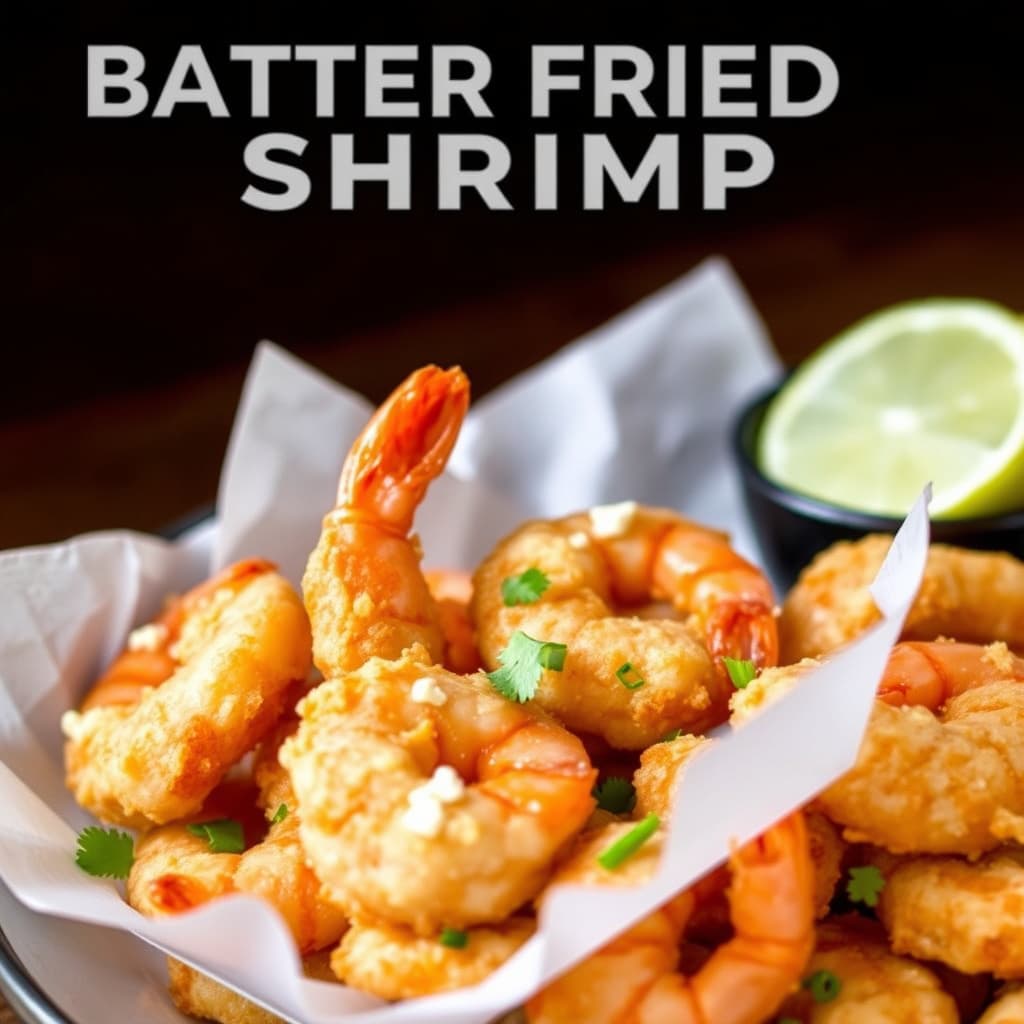 Batter-friterte reker