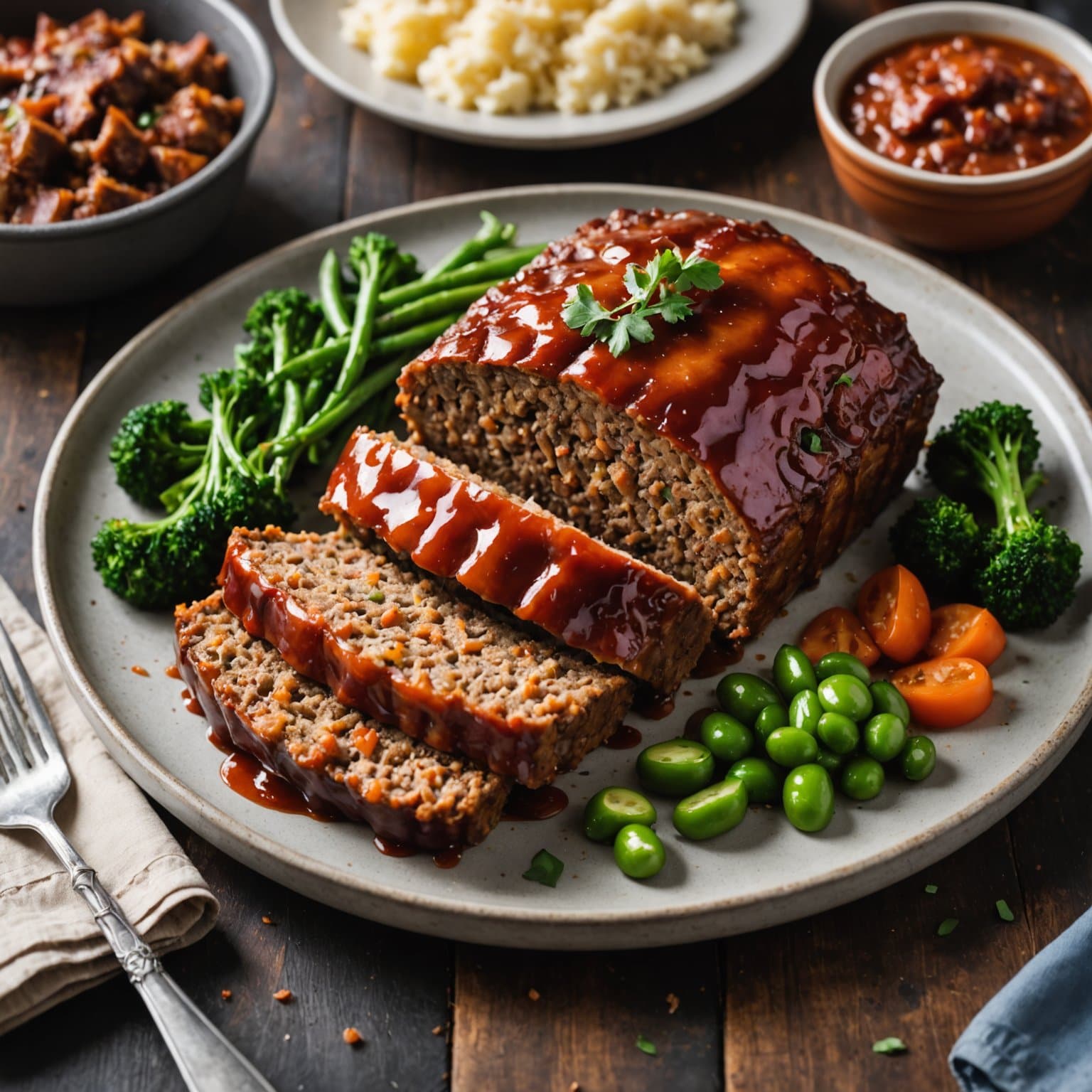 BBQ bacon kjøttkake