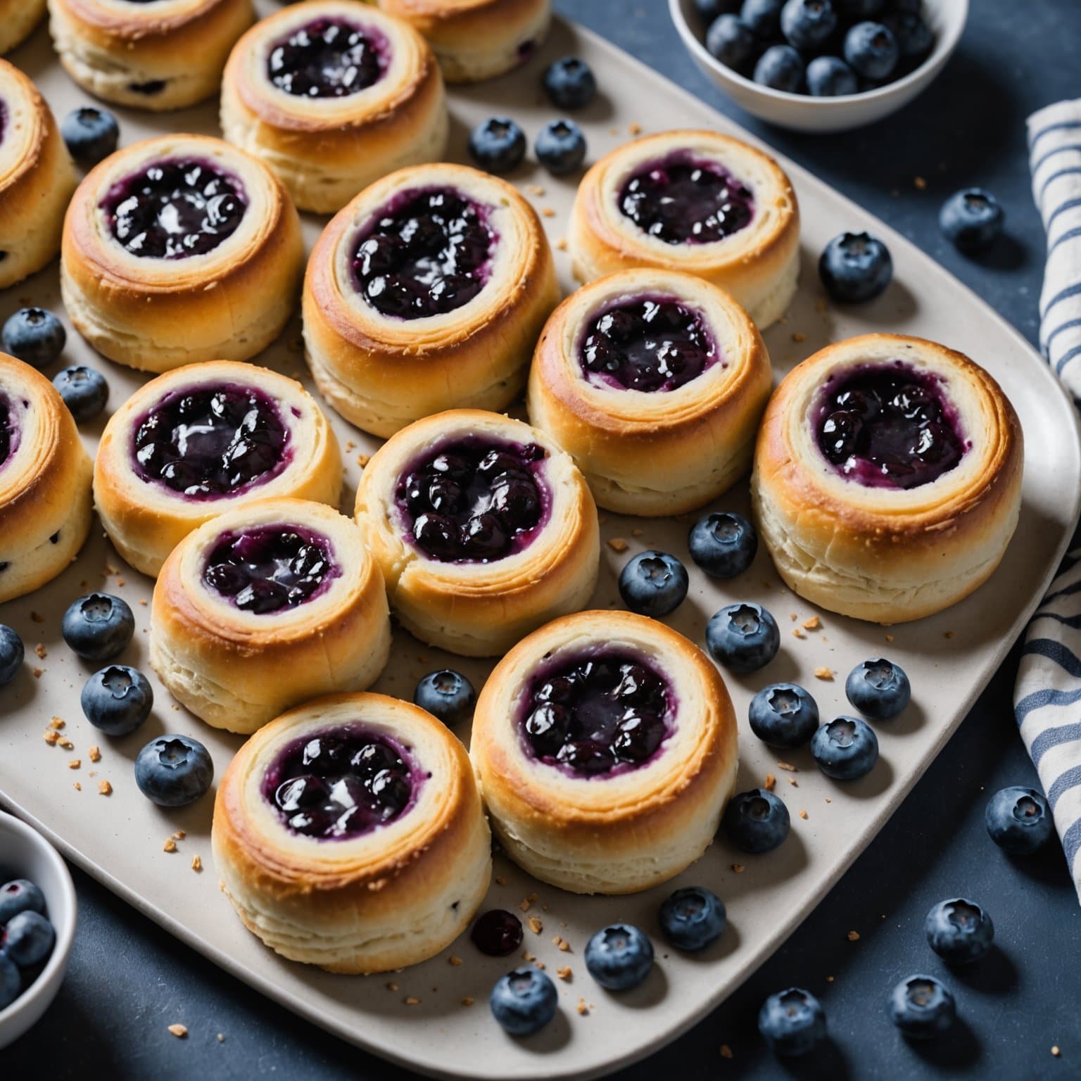 Blåbærfrokostboller