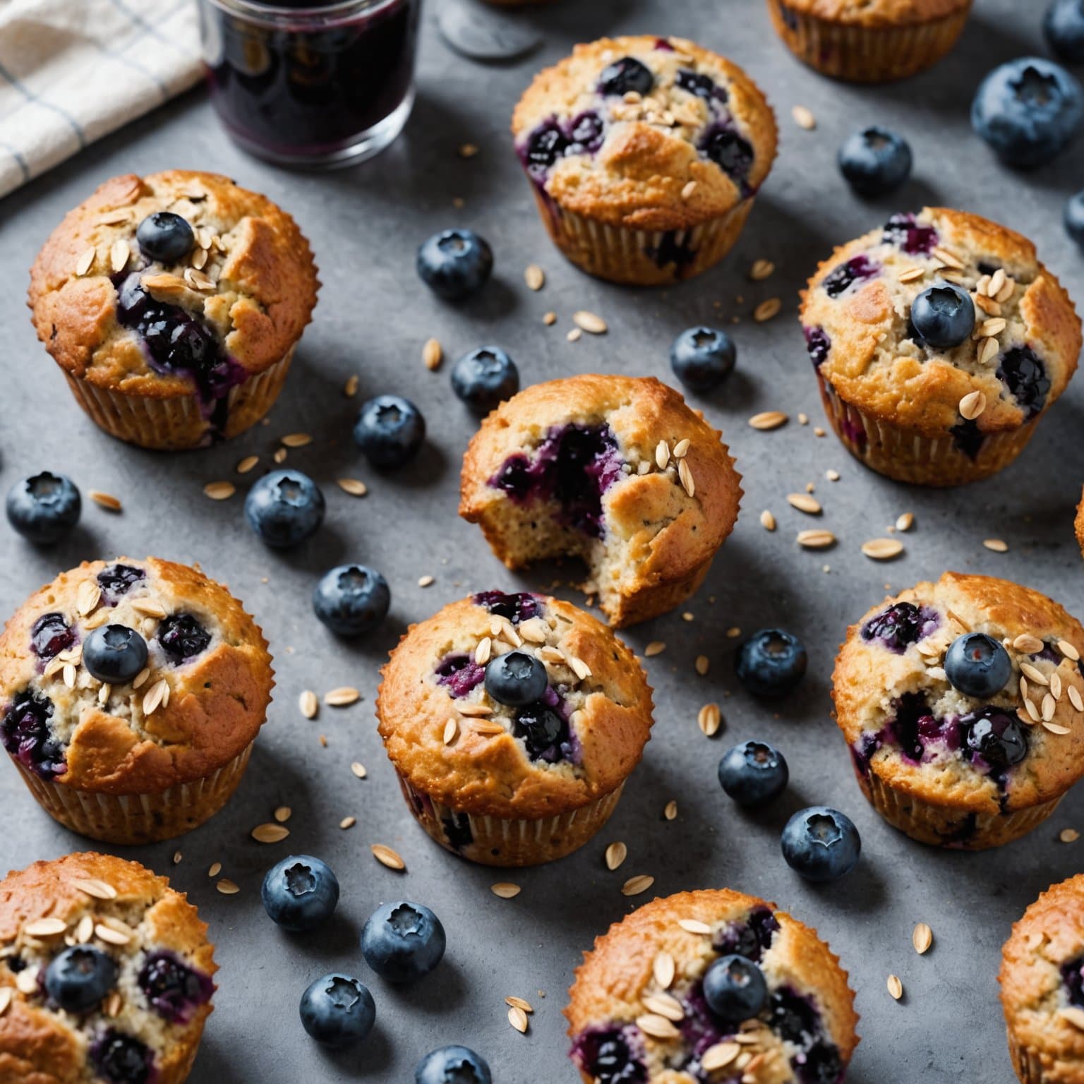 Blåbærhavremuffins