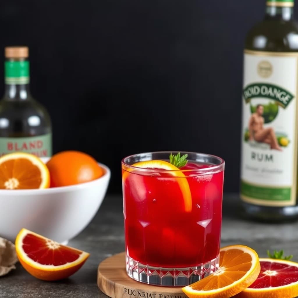 Blodappelsin-rompunsj