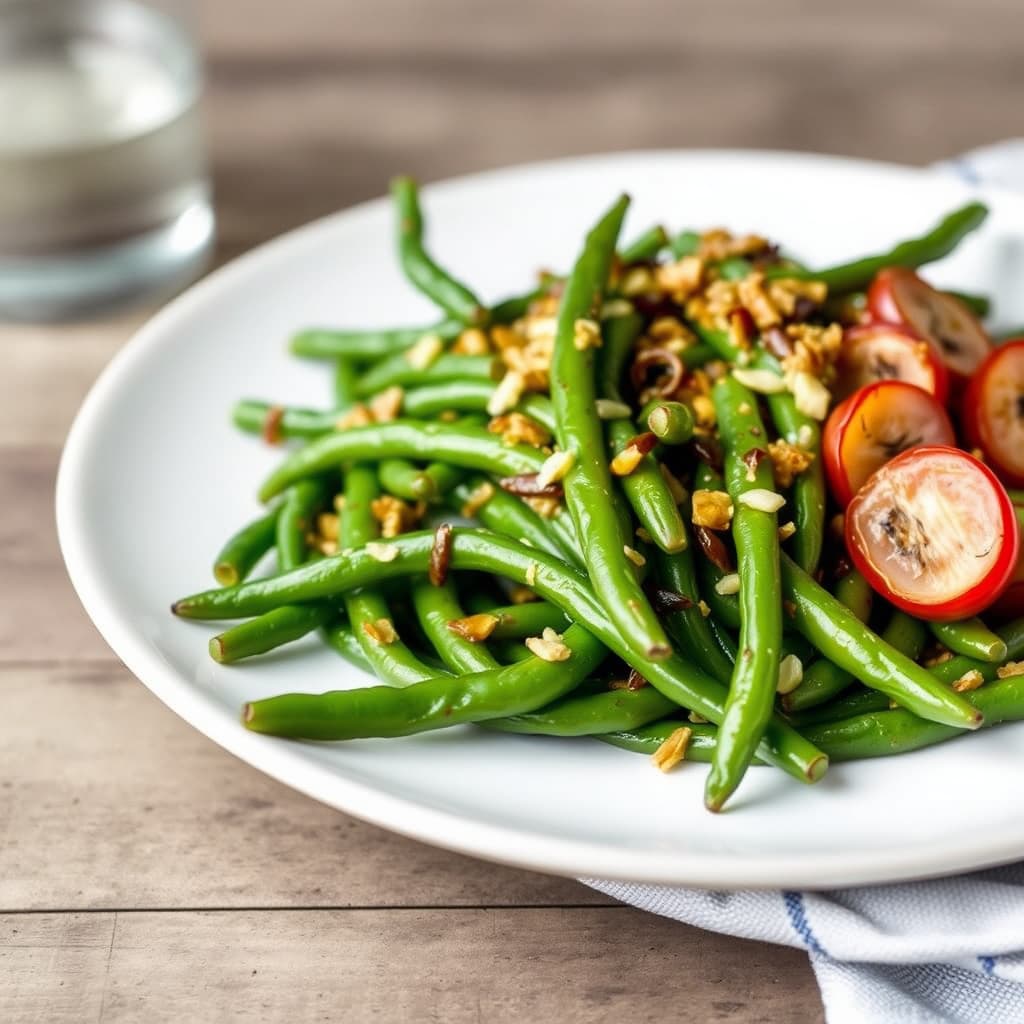 Bønner med sjalottløk