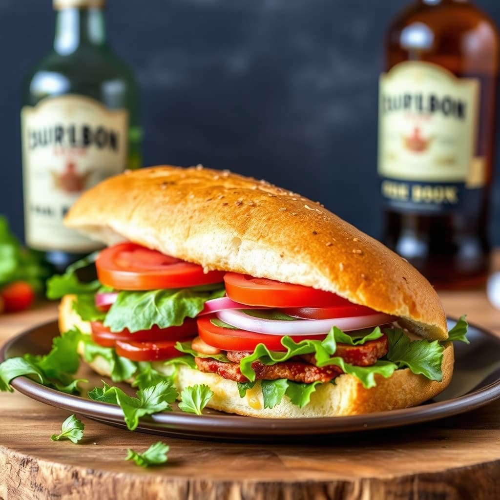 Bourbon BLT baguette
