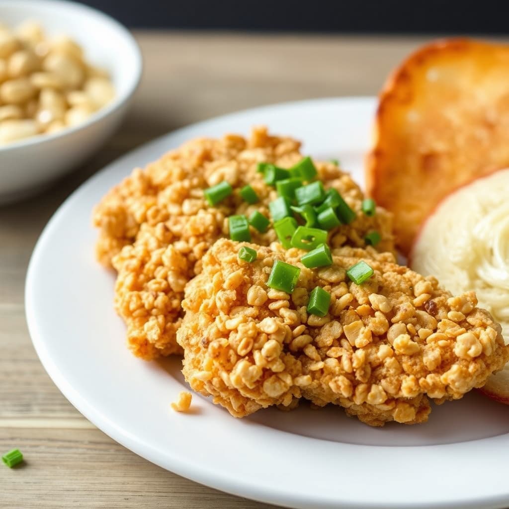 Branflak-kylling "stekt"