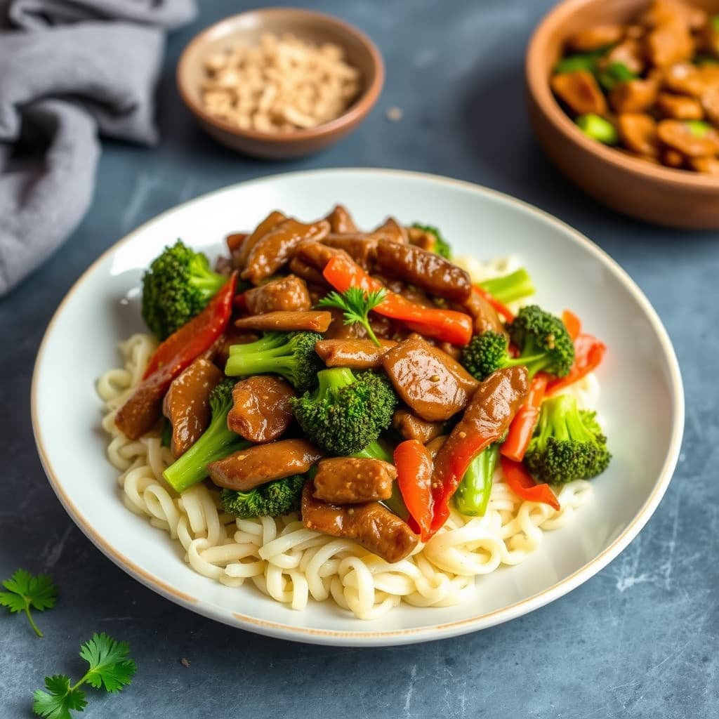 Brokkoli- og biffwok