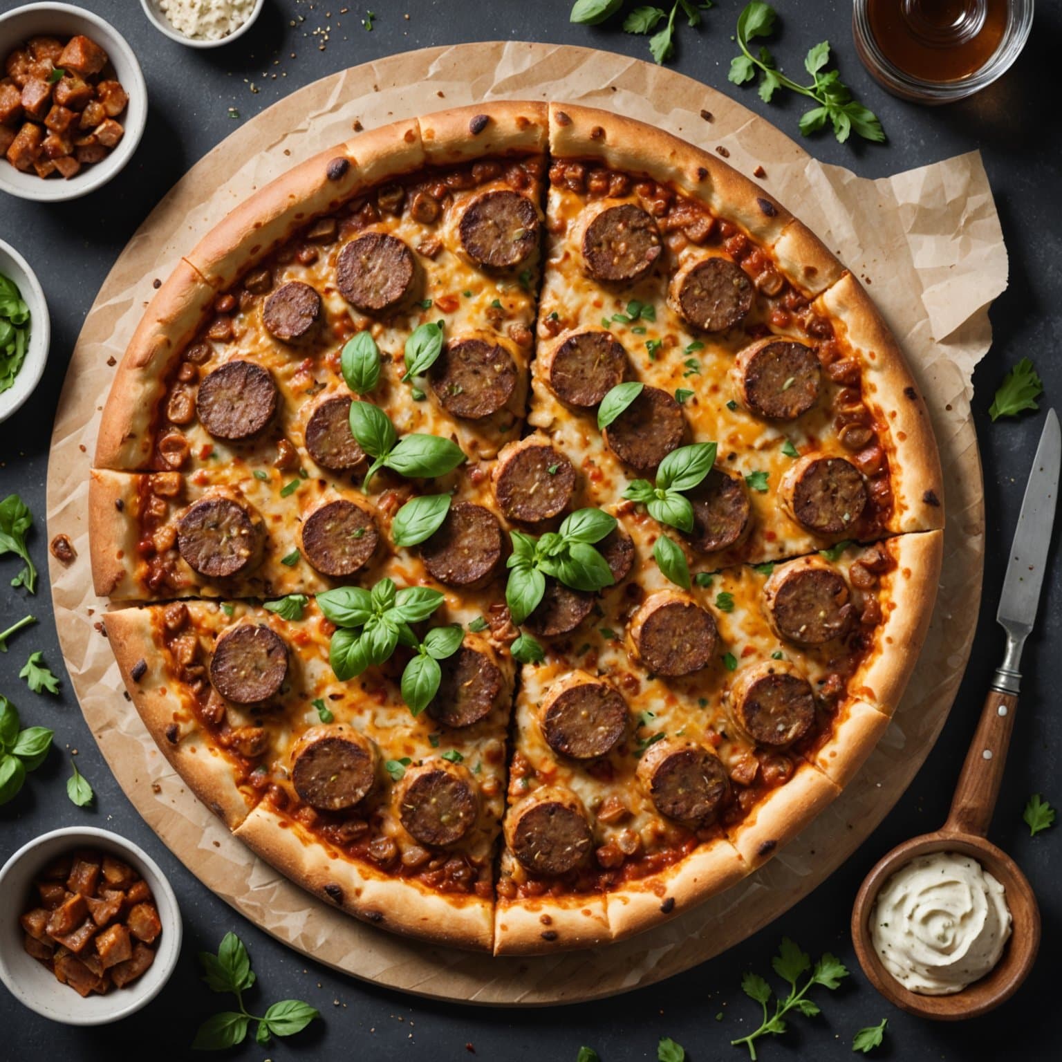 Cajun Boudin-pizza