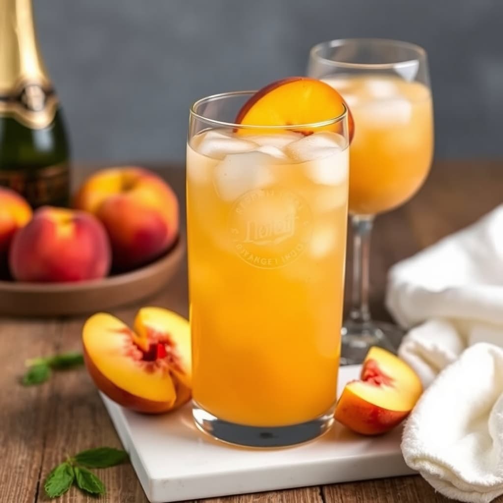 Champagne-peachpunsj