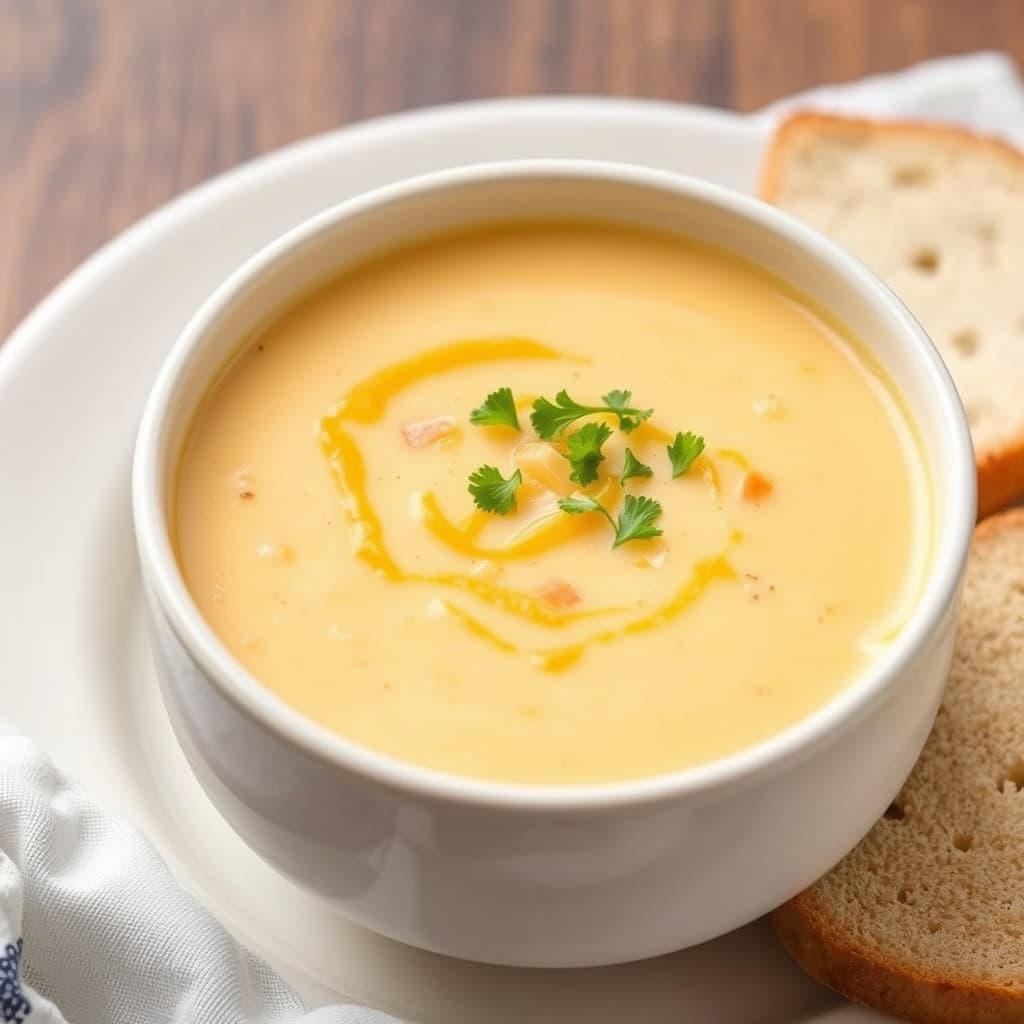 Cheddar-ostesuppe