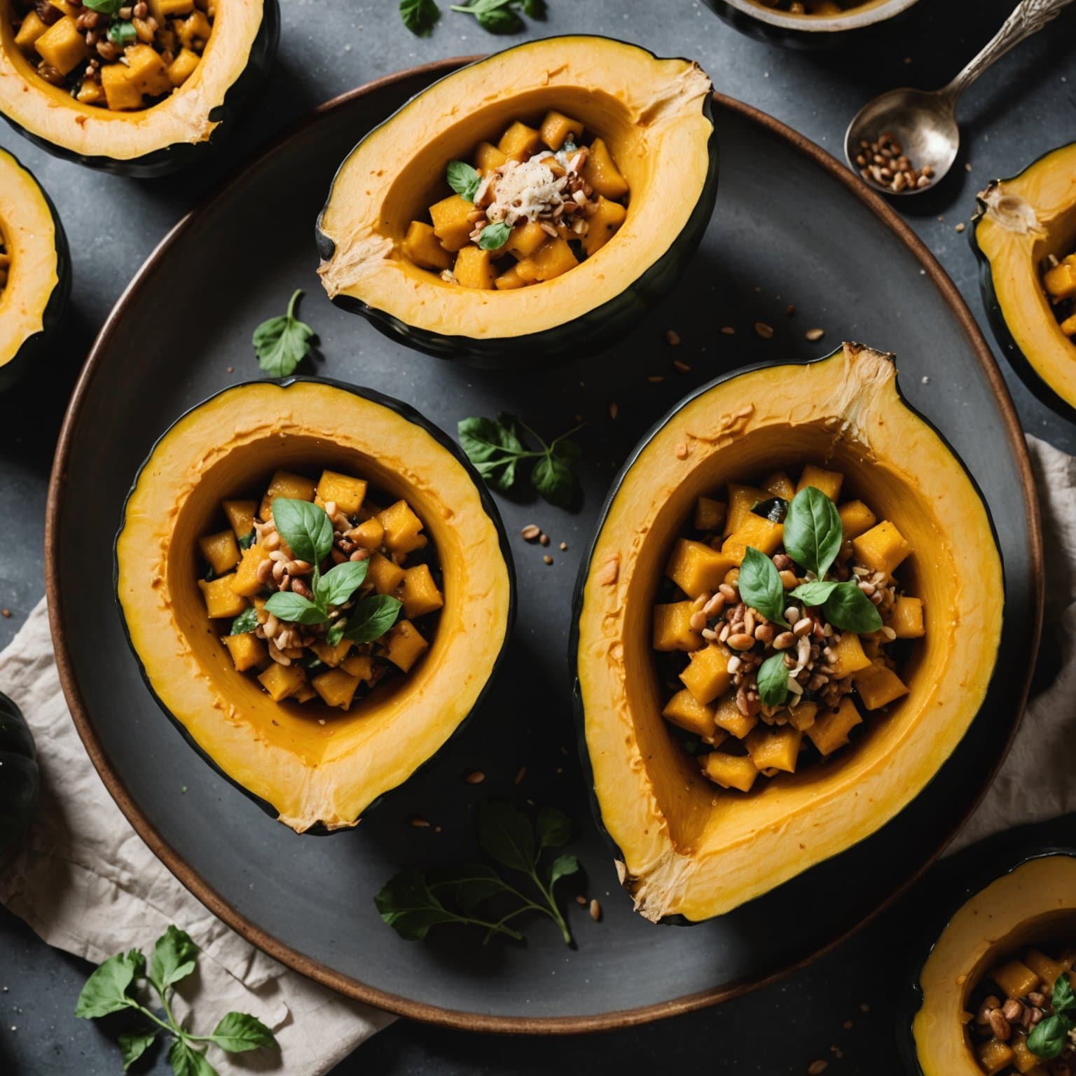 Cheesy Acorn Squash