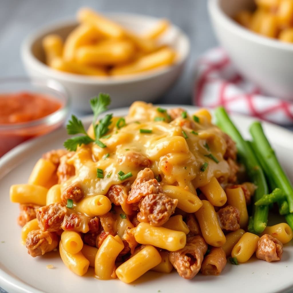Cheesy Mac 'N Rib