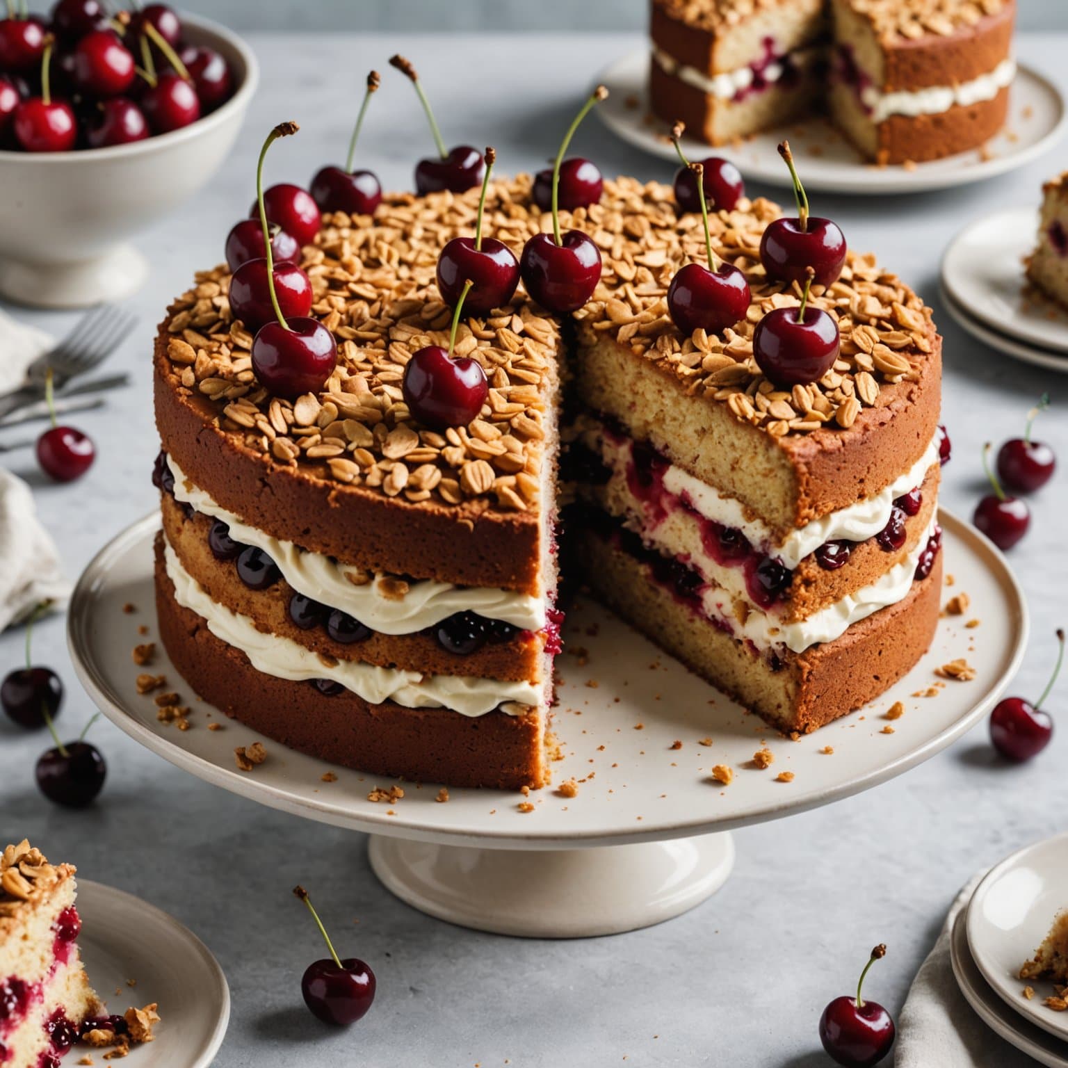 Cherry Crunch Cake