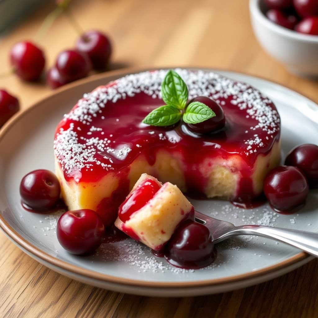 Cherry Flan