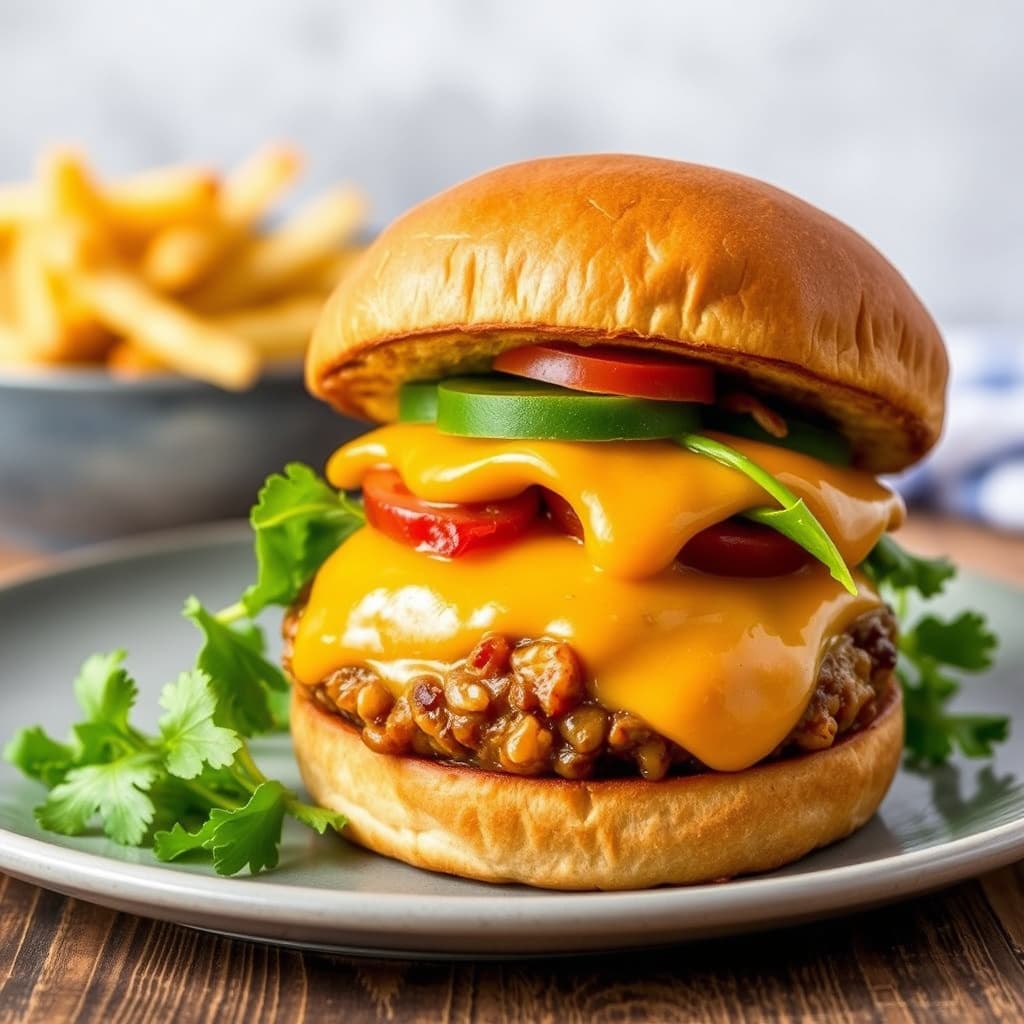 Chipotle cheeseburgere