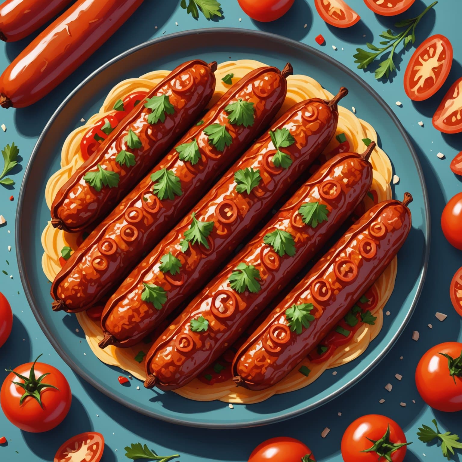 Chorizo- og purrecrêpes med rømme og gressløk