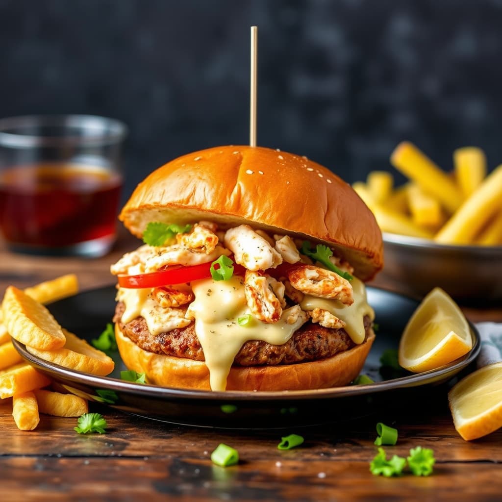 Crab Burger Po' Boys