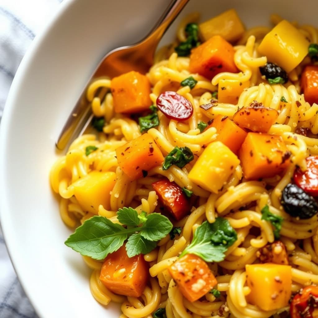 Dampet squash med orzo