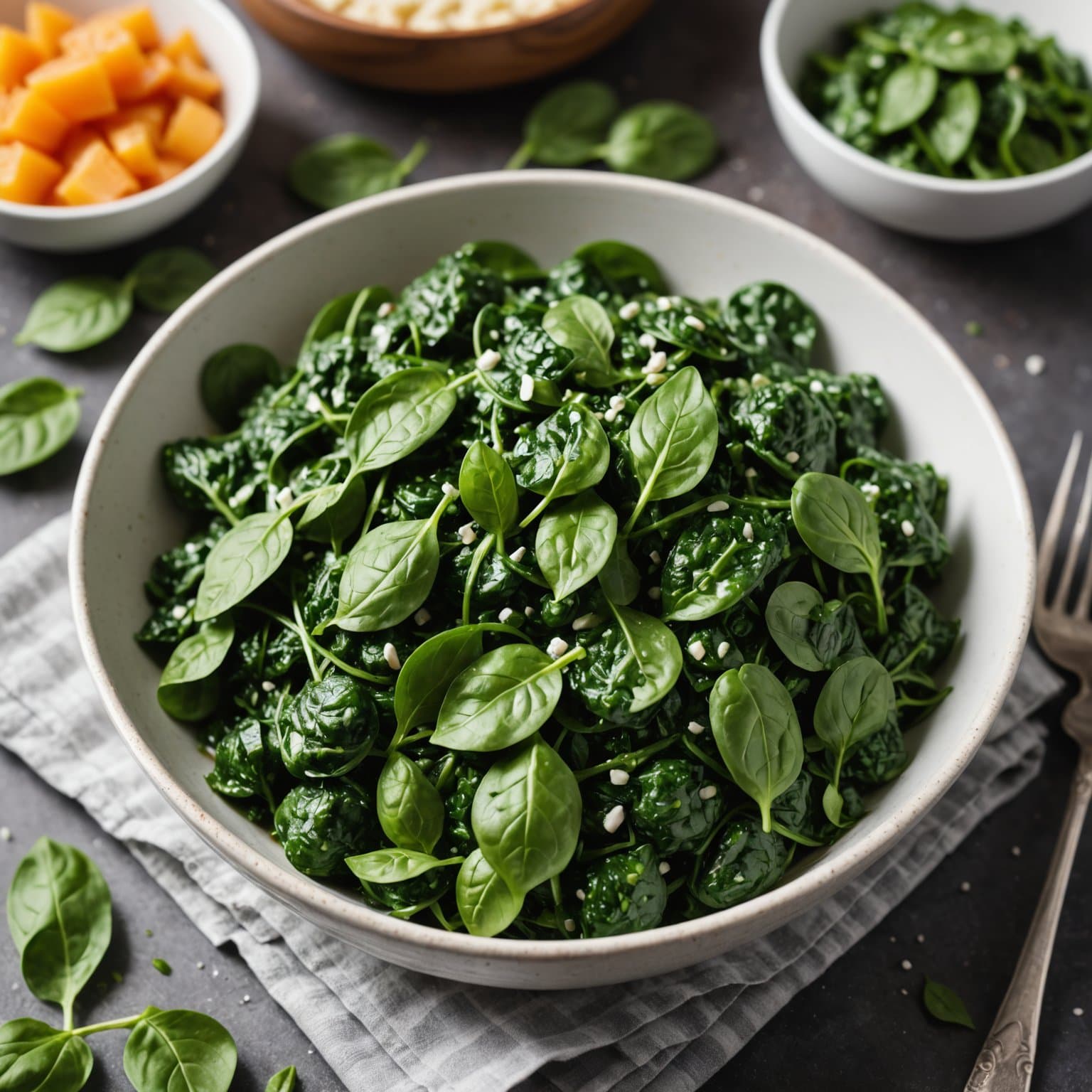 Deilig kremet spinat