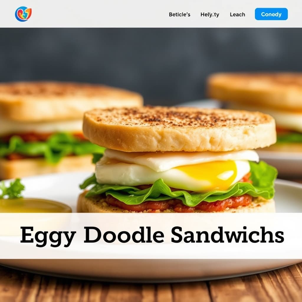 Eggy Doodle Sandwiches