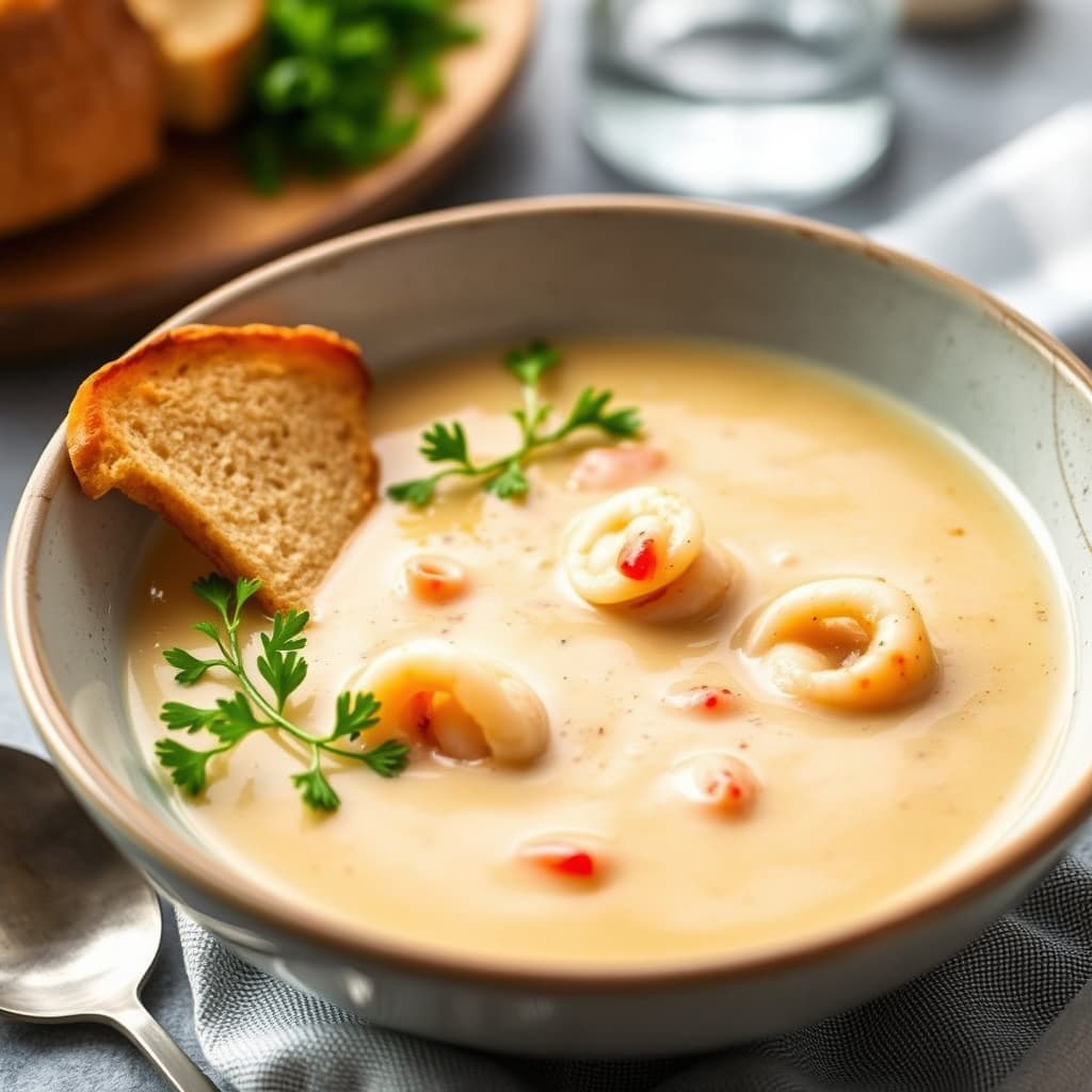 En enkel sjømatbisque
