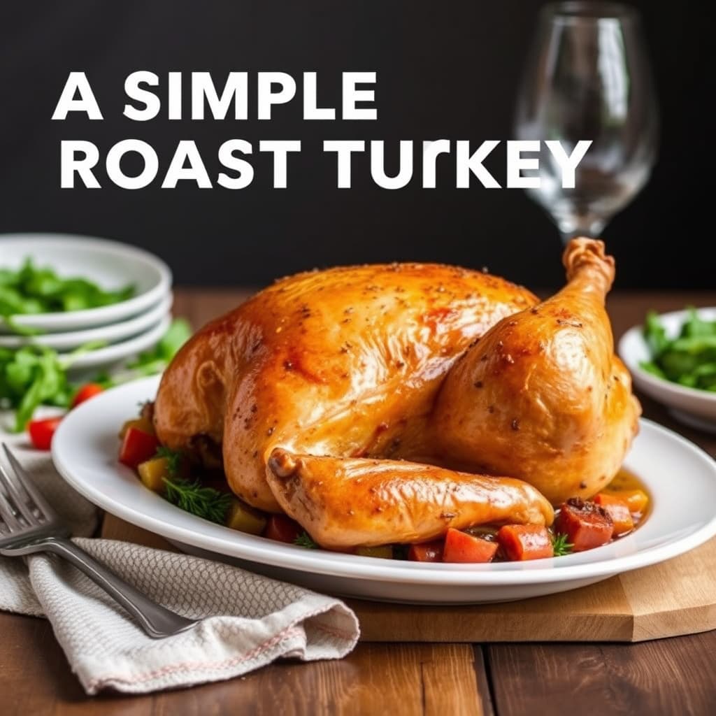 En enkel stekt kalkun