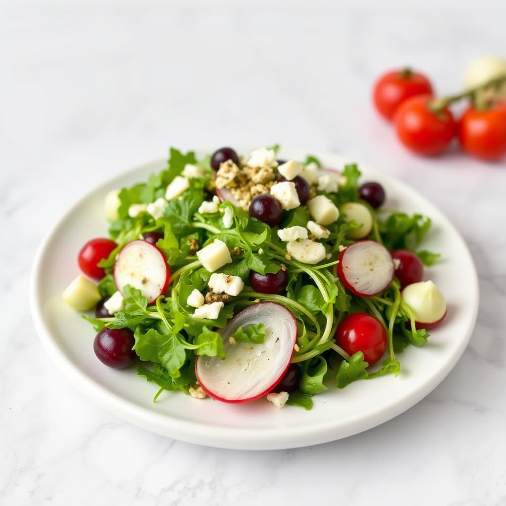 Endive- og Asiagosalat