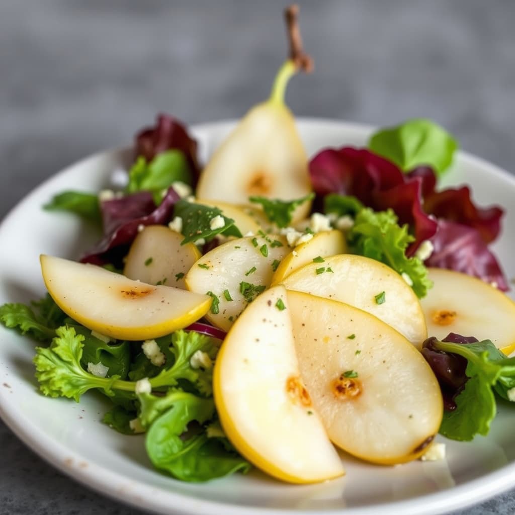 Endive- og pæresalat