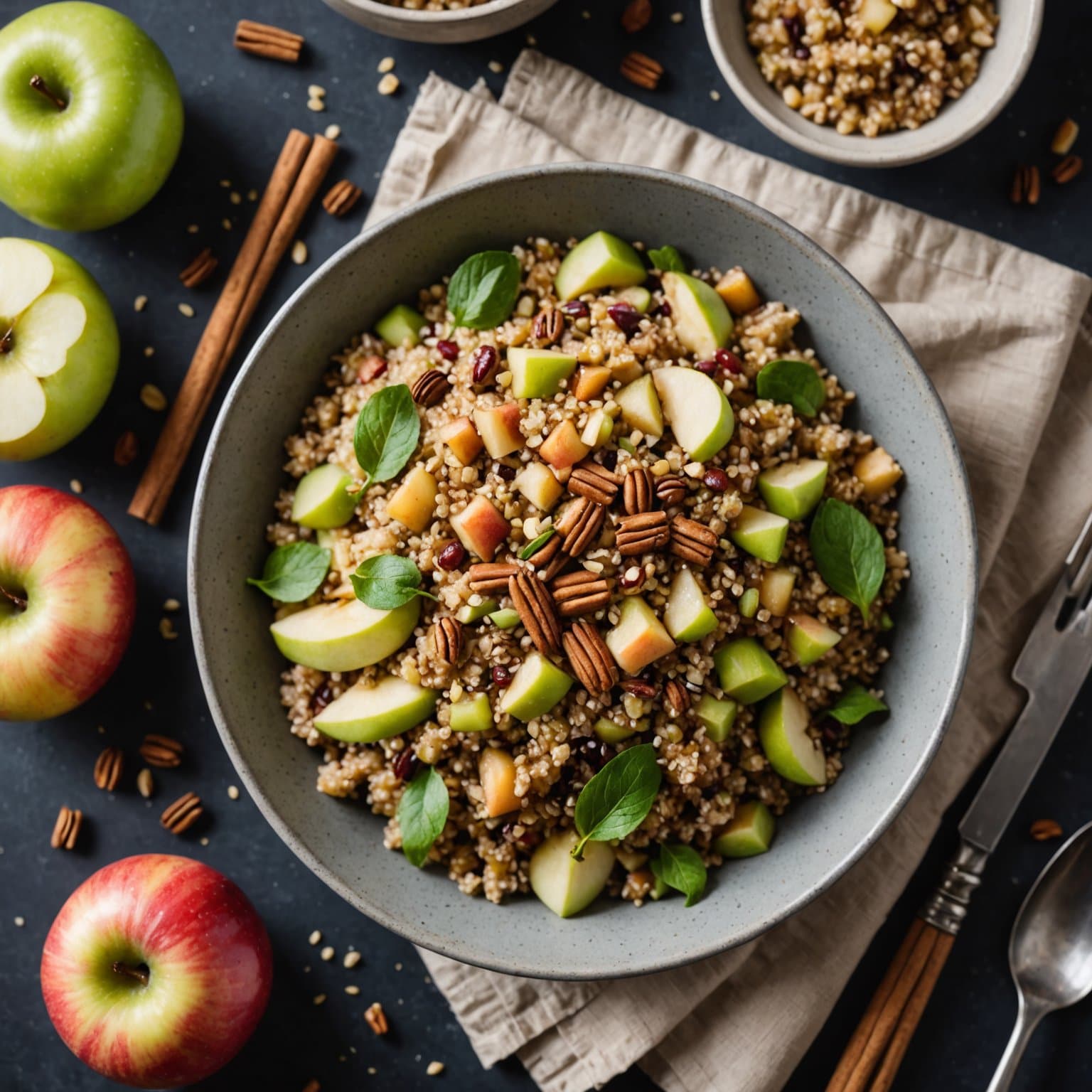 Eple- og kanelquinoa