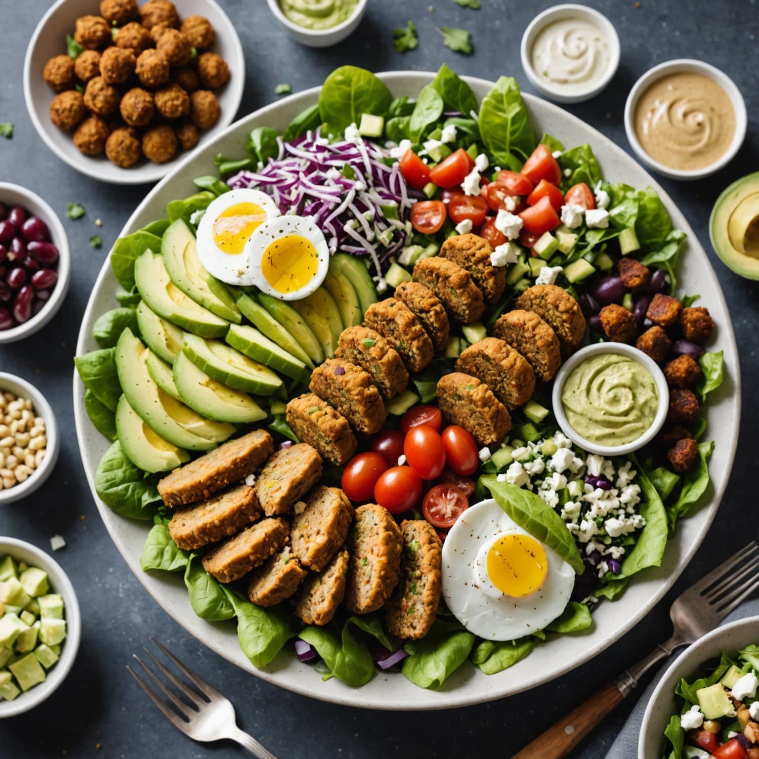 Falafel Cobb-salat