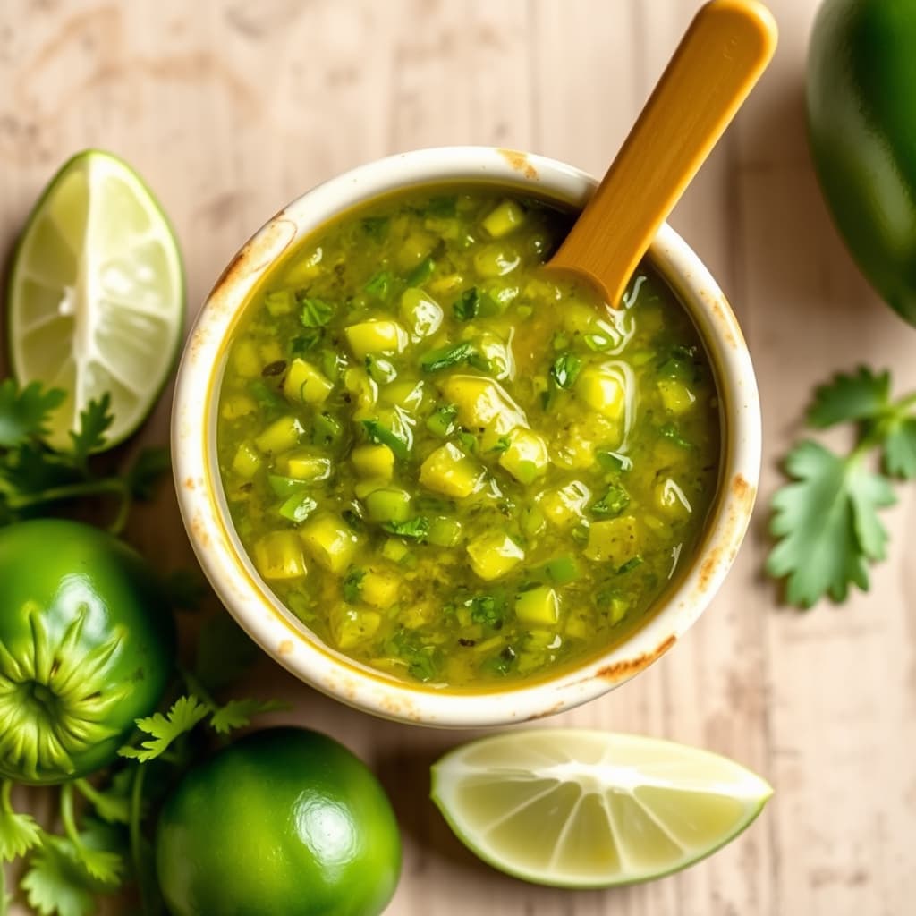 Fersk tomatillosalsa