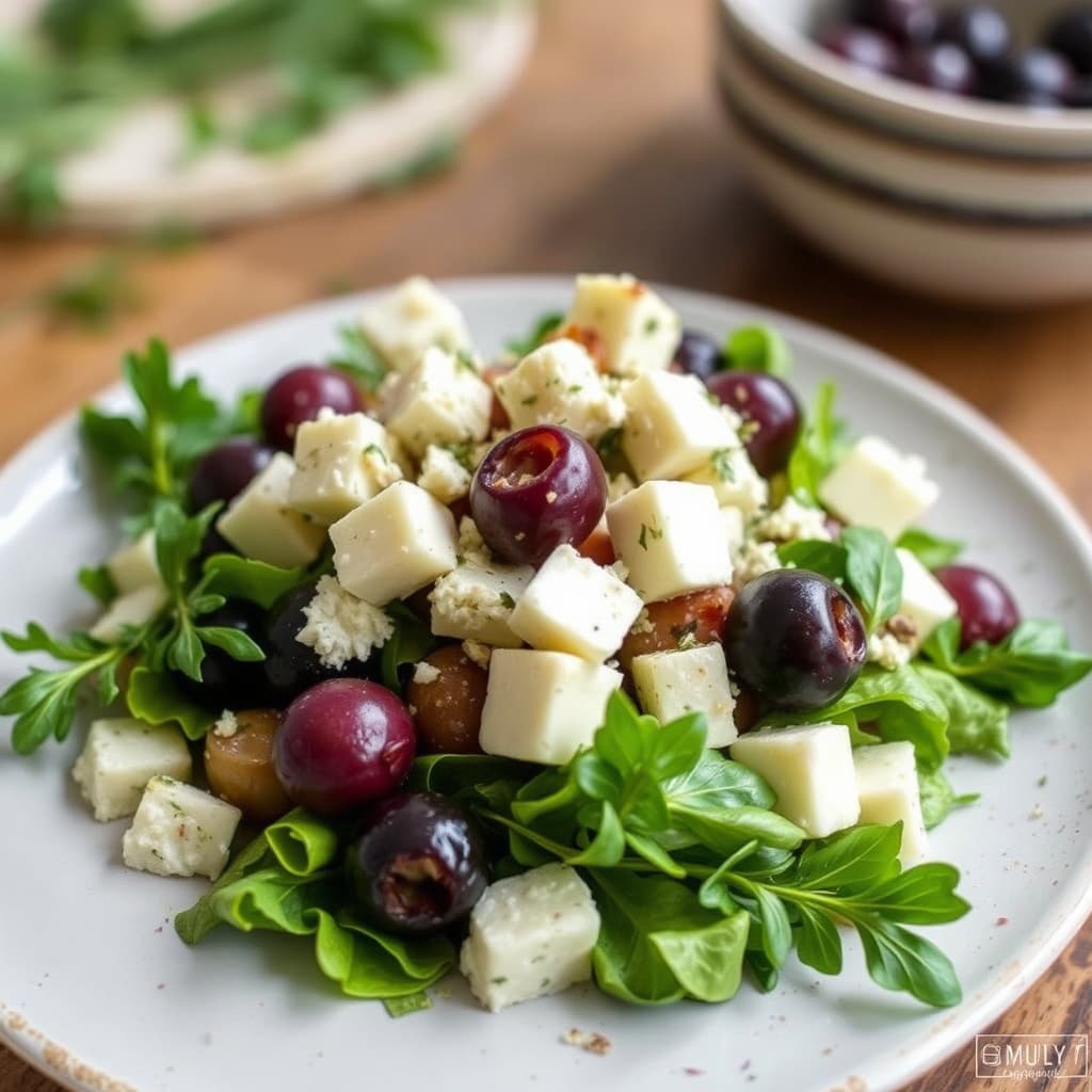 Feta- og olivensalat