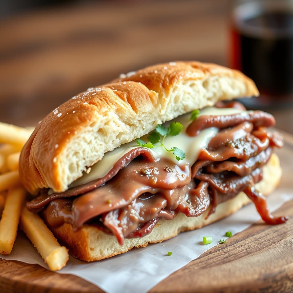 French Dip-sandwich