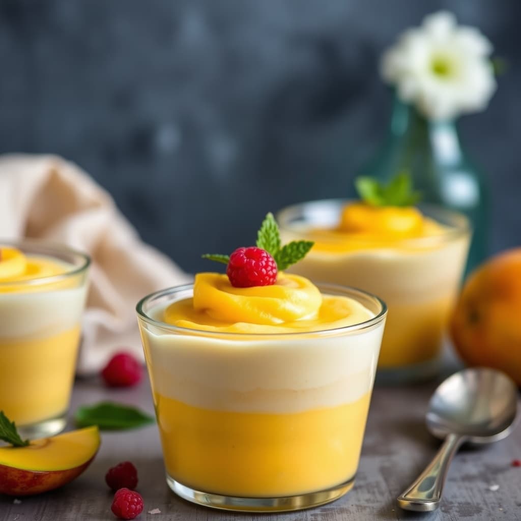 Frossen mangomousse