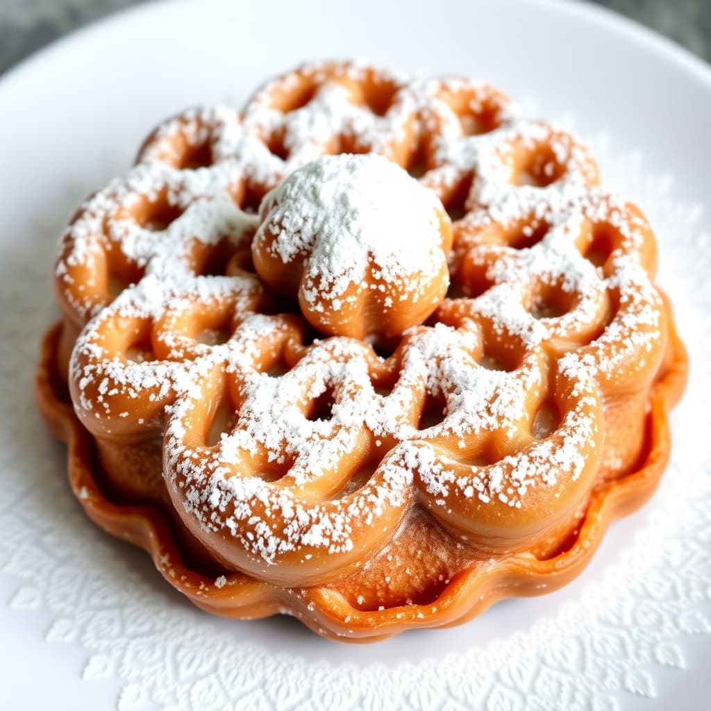 Funnel Cake med melis