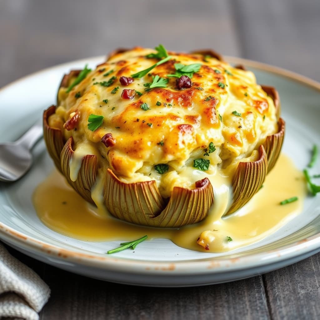 Fylte artisjokk-kaker