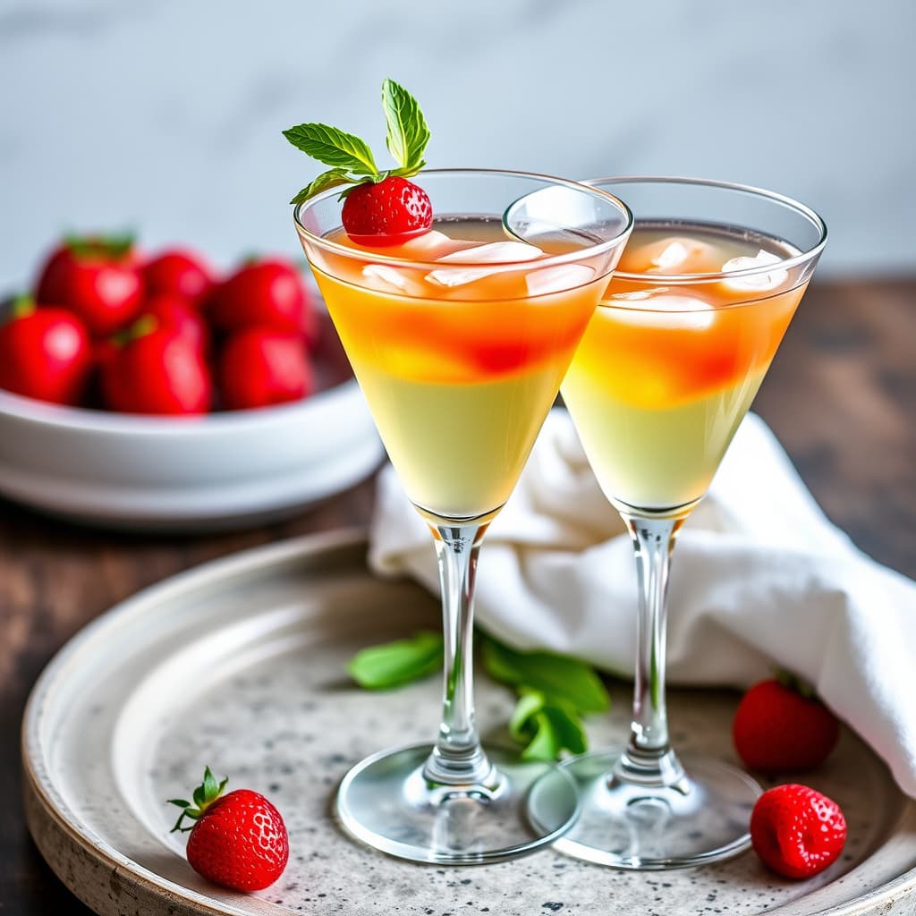Gelatin Bellinis