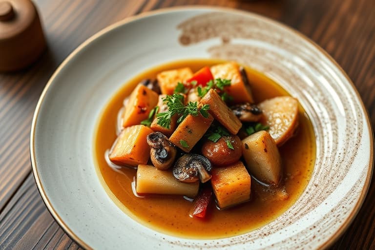 Sauté av vintergrønnsaker og shiitakesopp