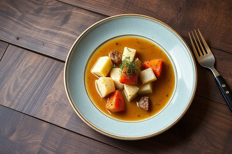 Ristet søtpotetpuré med brunt smør